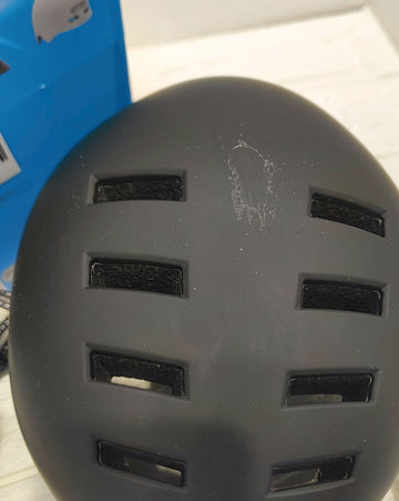Casco Bici con Luci LED Integrate Anteriori e Posteriori - Taglia L Nero