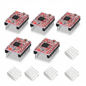 ARCELI Driver A4988 per Stampante 3D con dissipatore set 5 pezzi