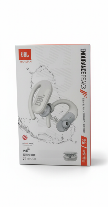 JBL Endurance Peak 3 auricolari sportivi wireless bianchi