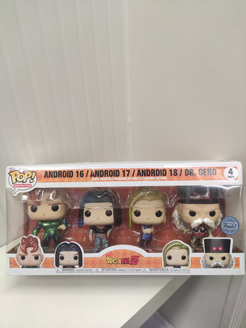 Funko Pop Dragon Ball Z Android 16/17/18/Dr. Gero Special Edition