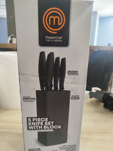 Set 5 coltelli con ceppo Masterchef TV series