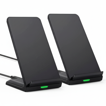 Caricatore Wireless Doppio 15W - Supporto di Ricarica per iPhone e Samsung