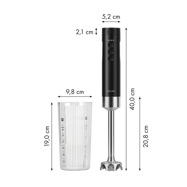 Frullatore a Immersione Senza Fili ZWILLING Enfinigy XTEND – Set con Batteria