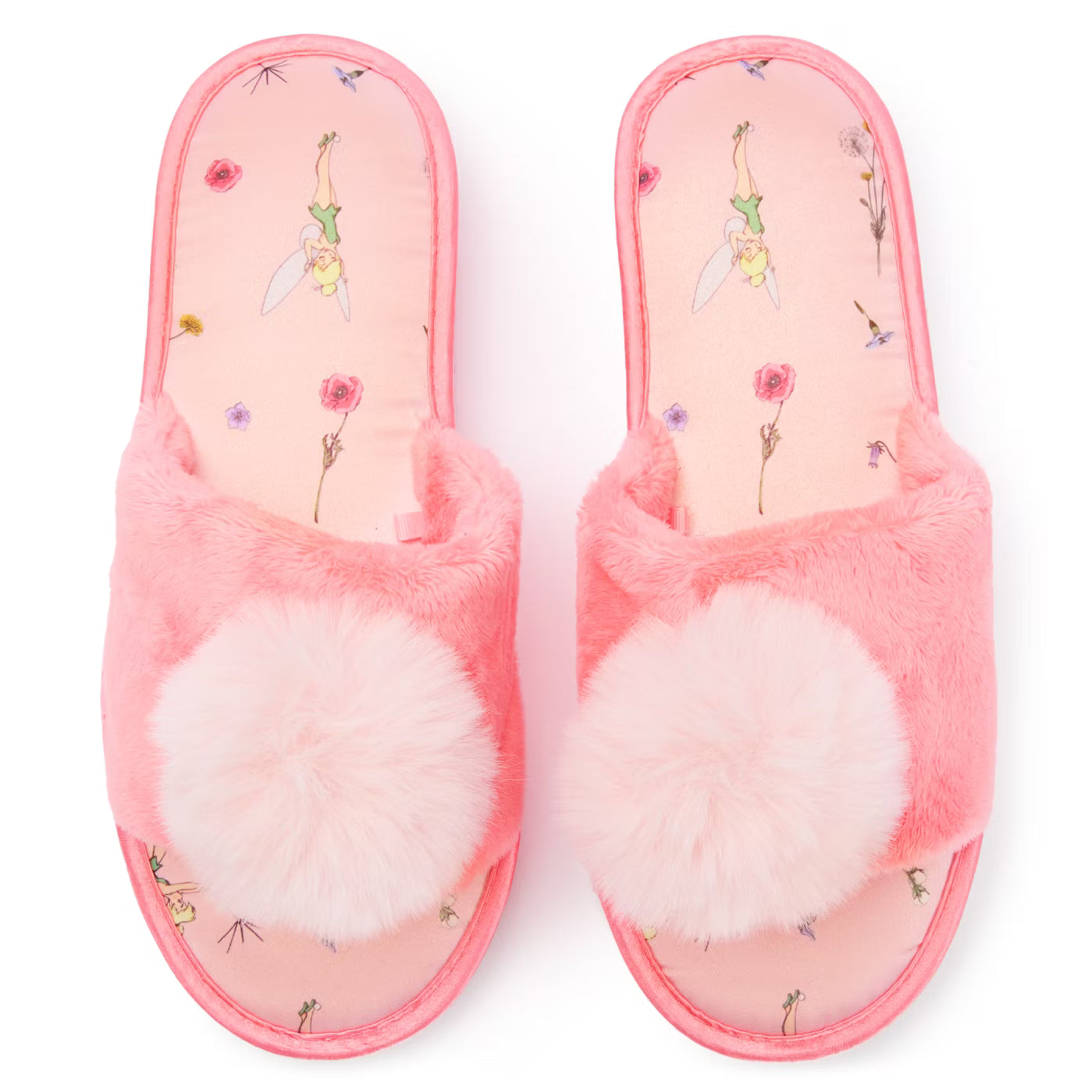 Pantofole Campanellino Disney Peter Pan Rosa da Donna con Pompon TG 39
