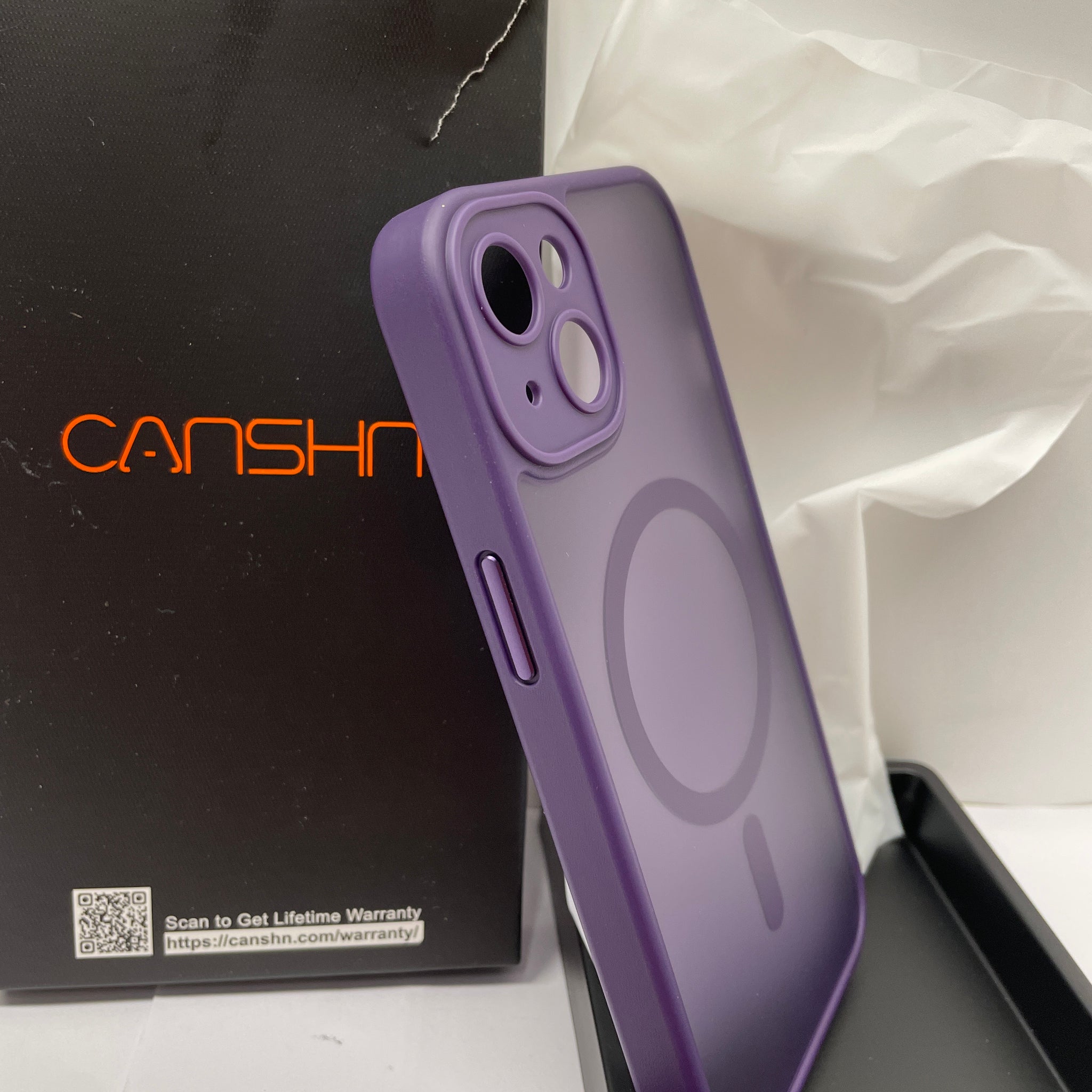 CANSHN Cover Magnetica per iPhone 13, Compatibile con MagSafe