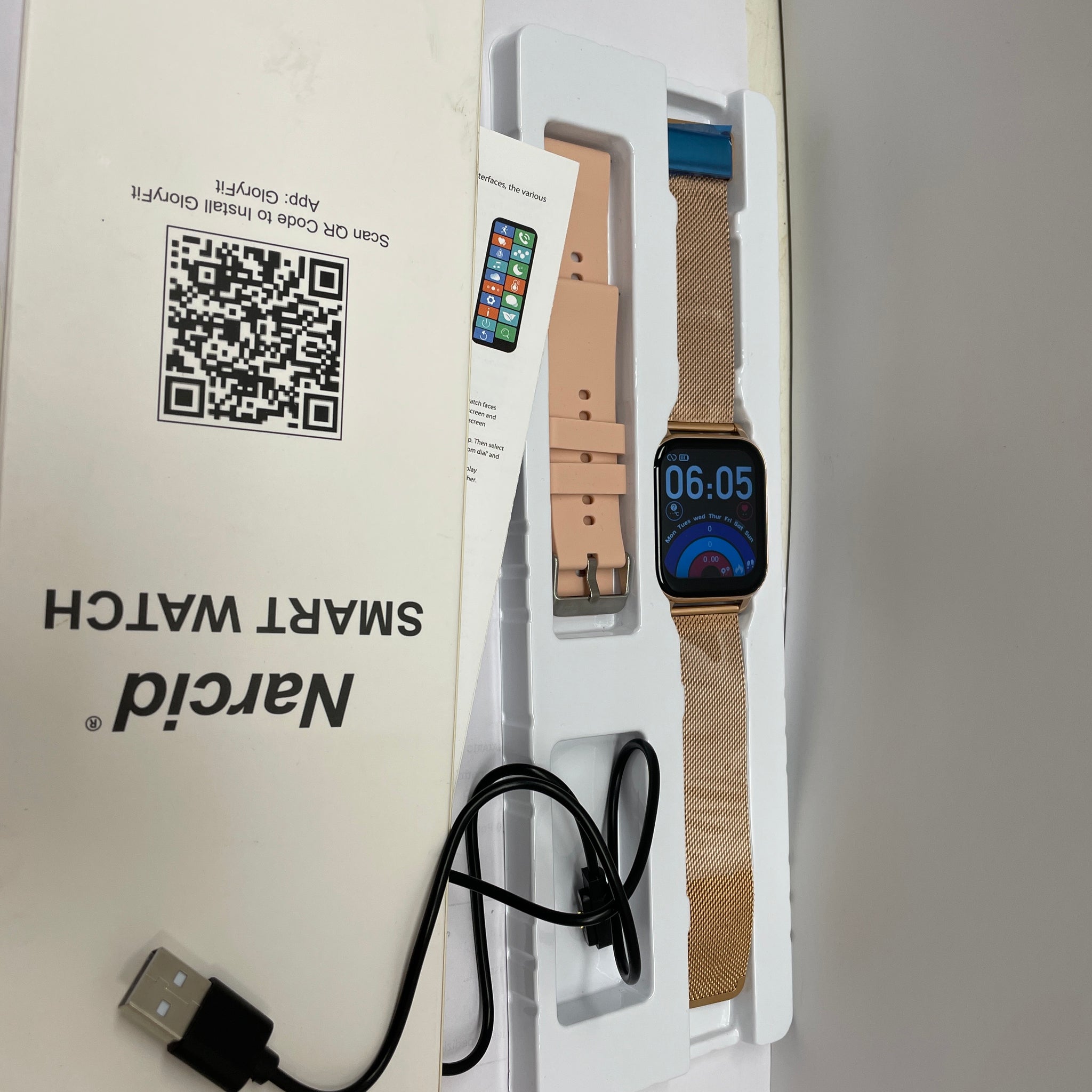 Narcid Orologio da donna con chiamata Bluetooth