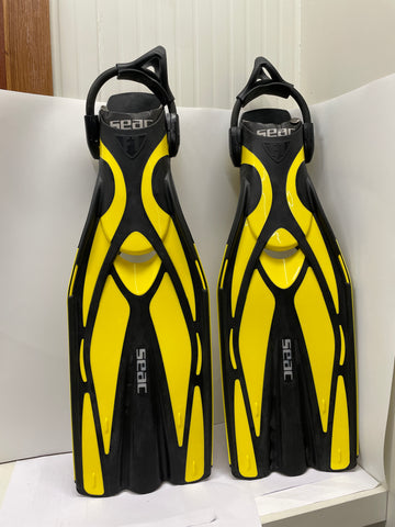 SEAC F1 S, Pinne da Subacquea ultraleggere con cinghiolo Elastico