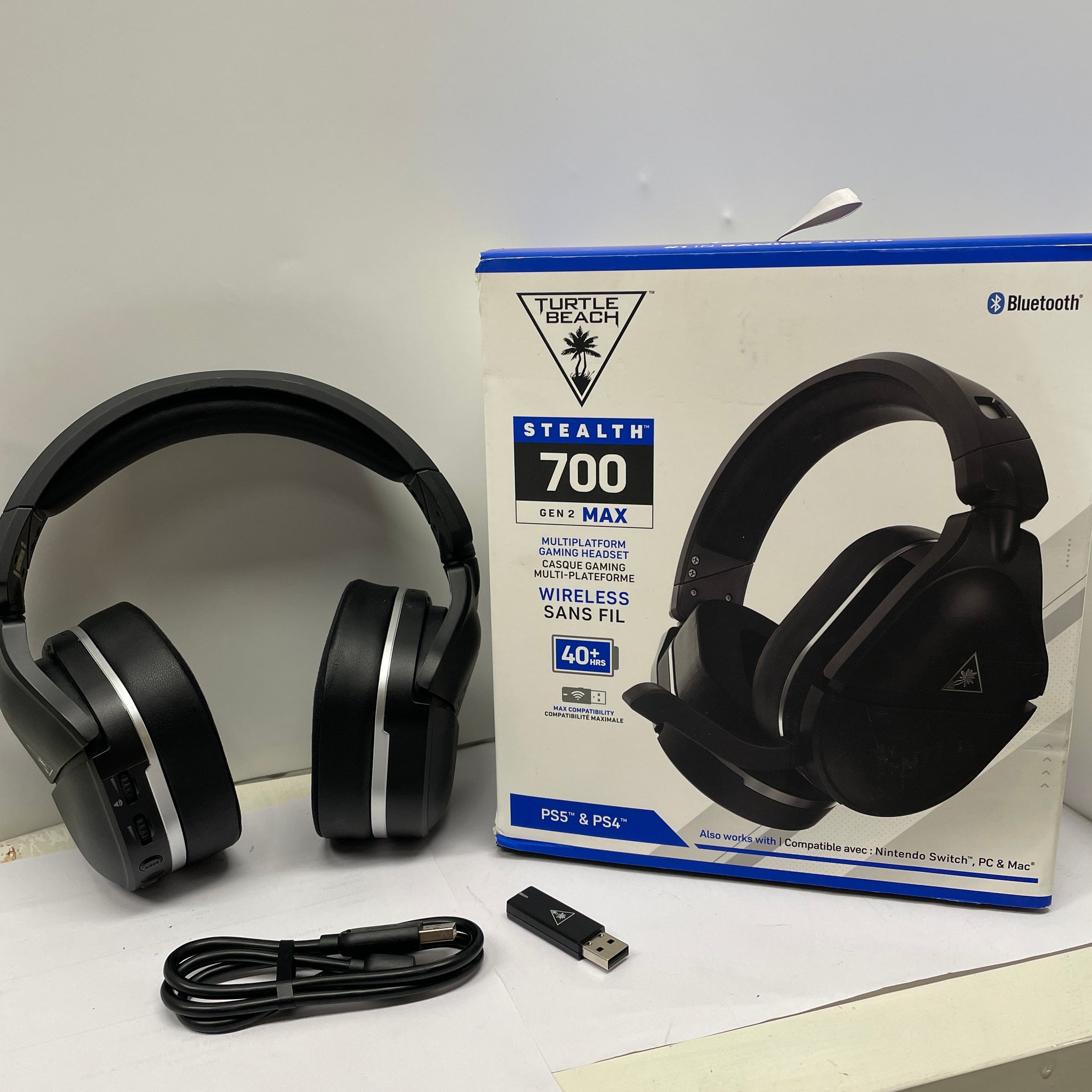 Turtle Beach Cuffie da gioco Bluetooth wireless multipiattaforma Stealth 700 Gen2 Max