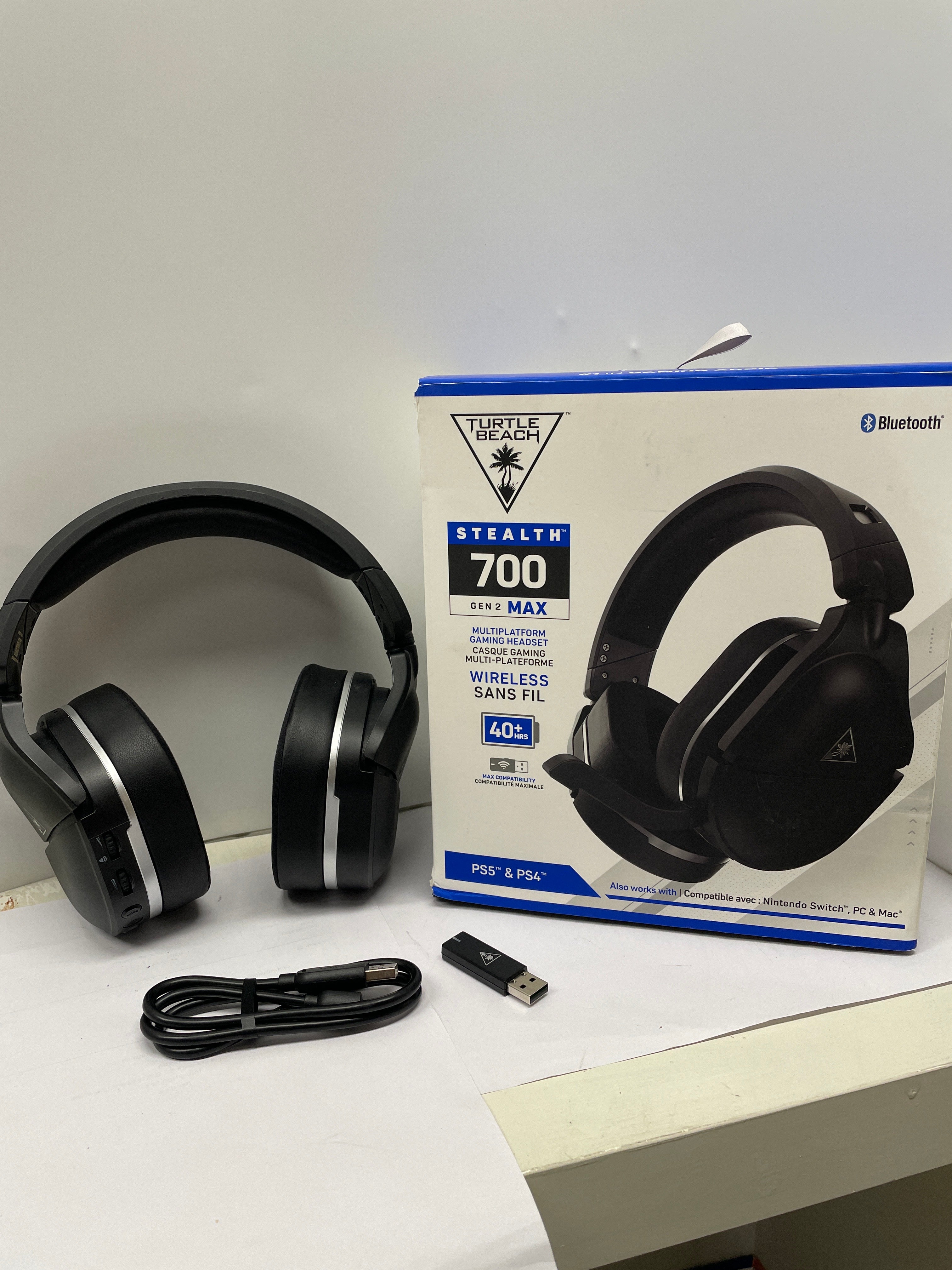 Turtle Beach Cuffie da gioco Bluetooth wireless multipiattaforma Stealth 700 Gen2 Max