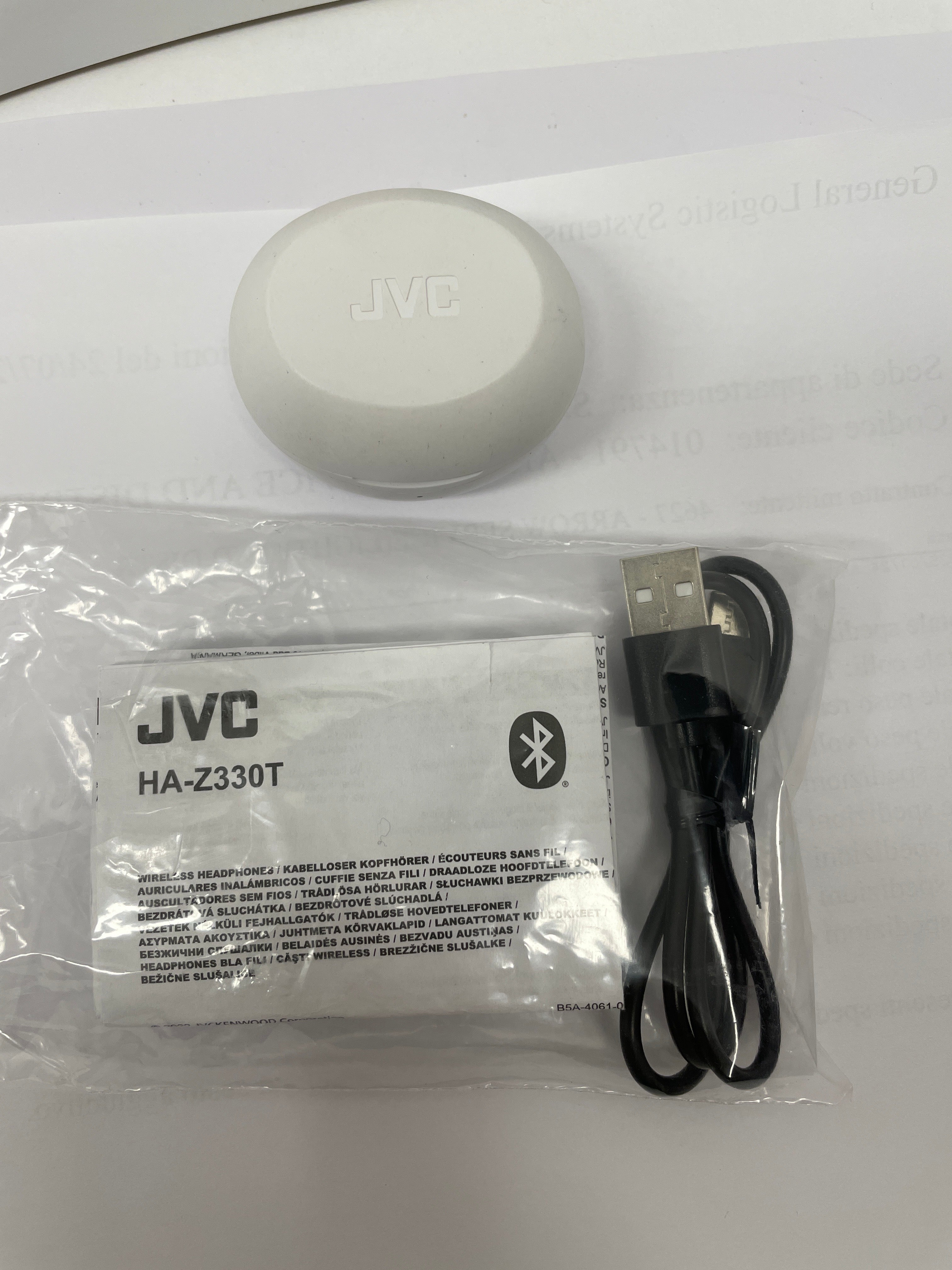 JVC HA-Z330T auricolari True Wireless bianchi