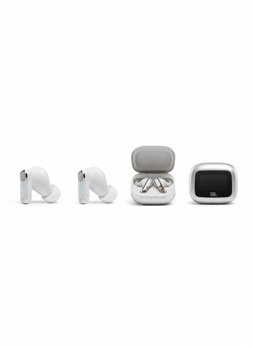 JBL Live Beam 3 Auricolari Wireless Bluetooth Argento