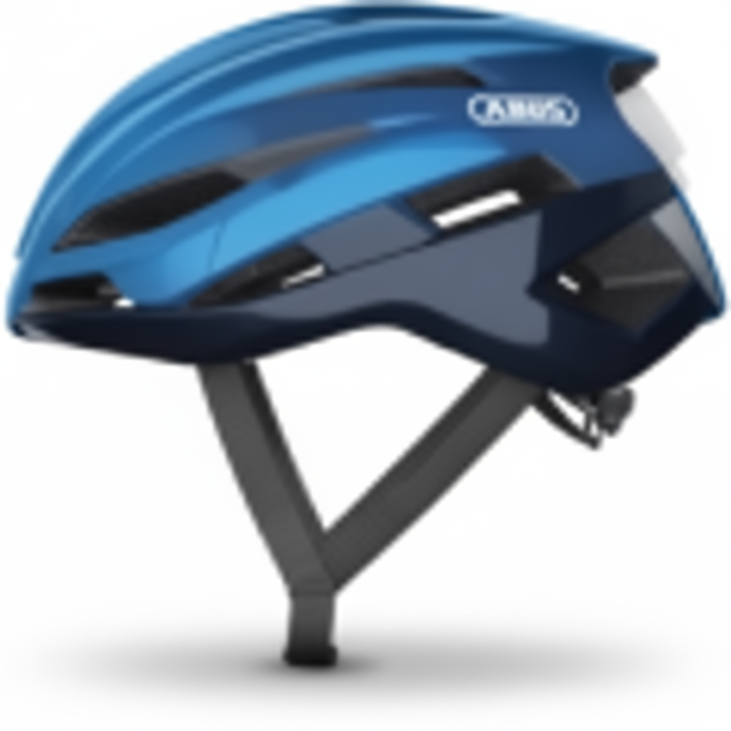 ABUS Stormchaser casco bici da corsa professionale blu acciaio