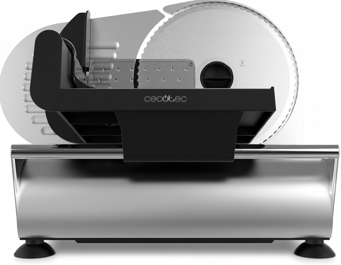 Affettatrice professionale Cecotec vista frontale