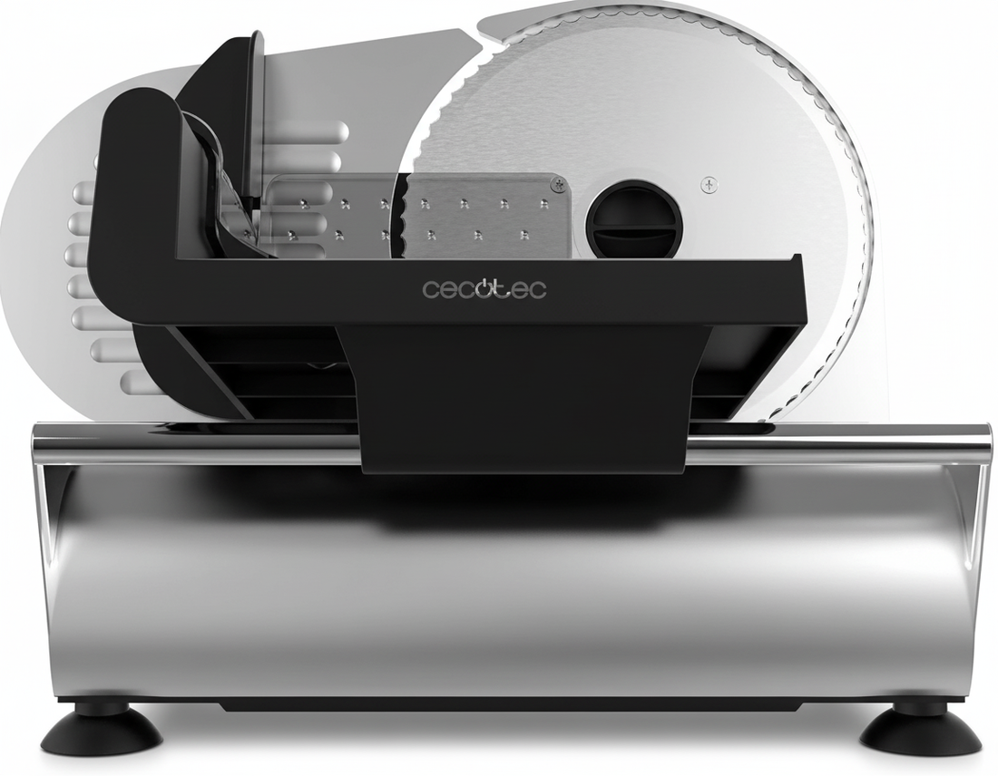 Affettatrice professionale Cecotec vista frontale