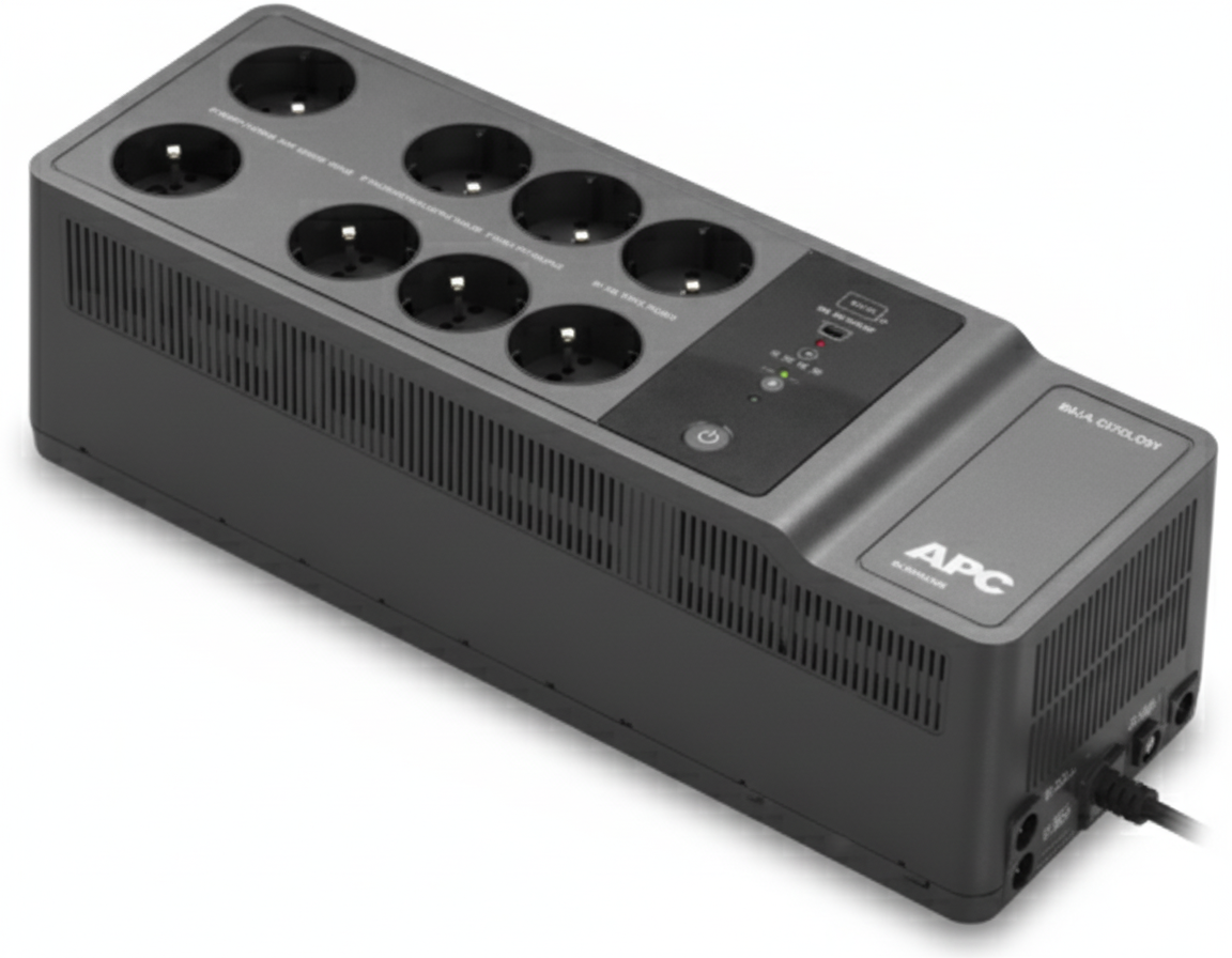 UPS APC BE850G2-FR vista frontale con porte USB
