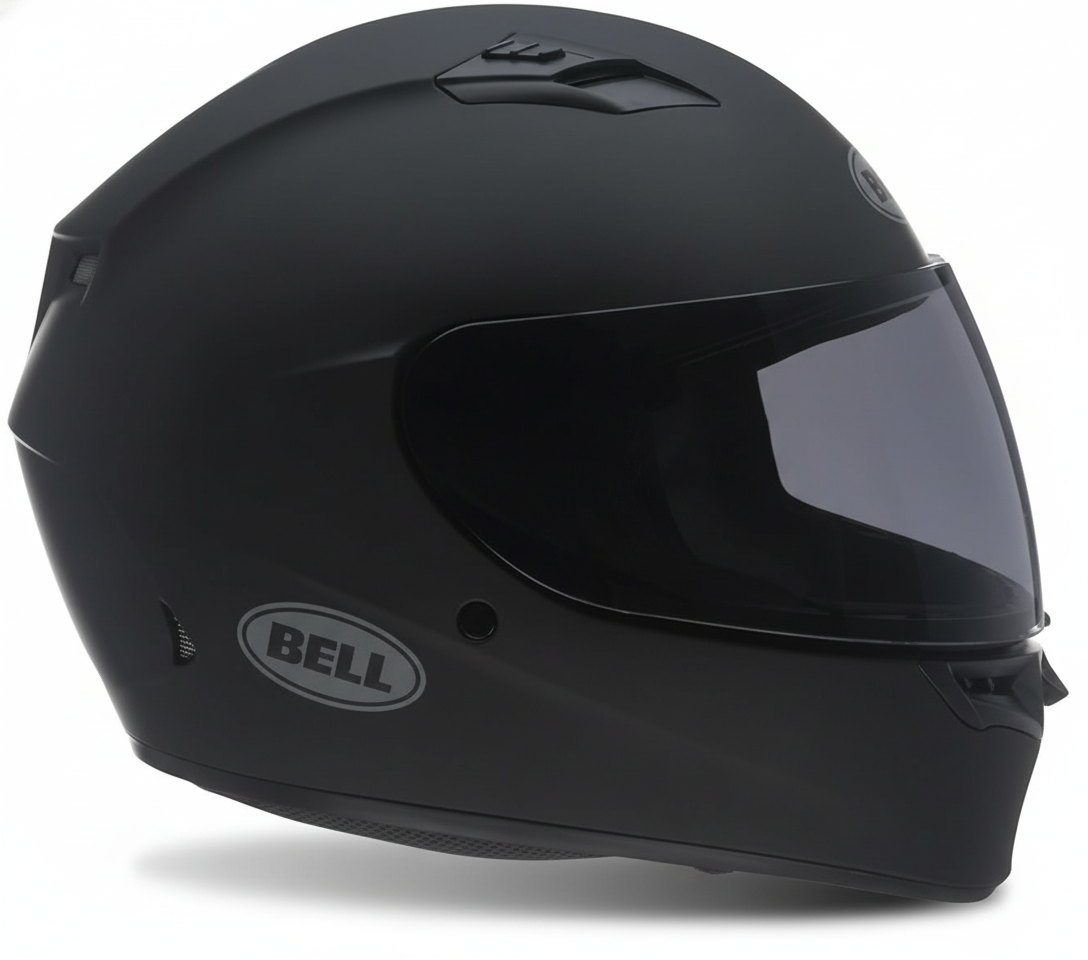 Casco Bell Qualifier vista laterale nero opaco