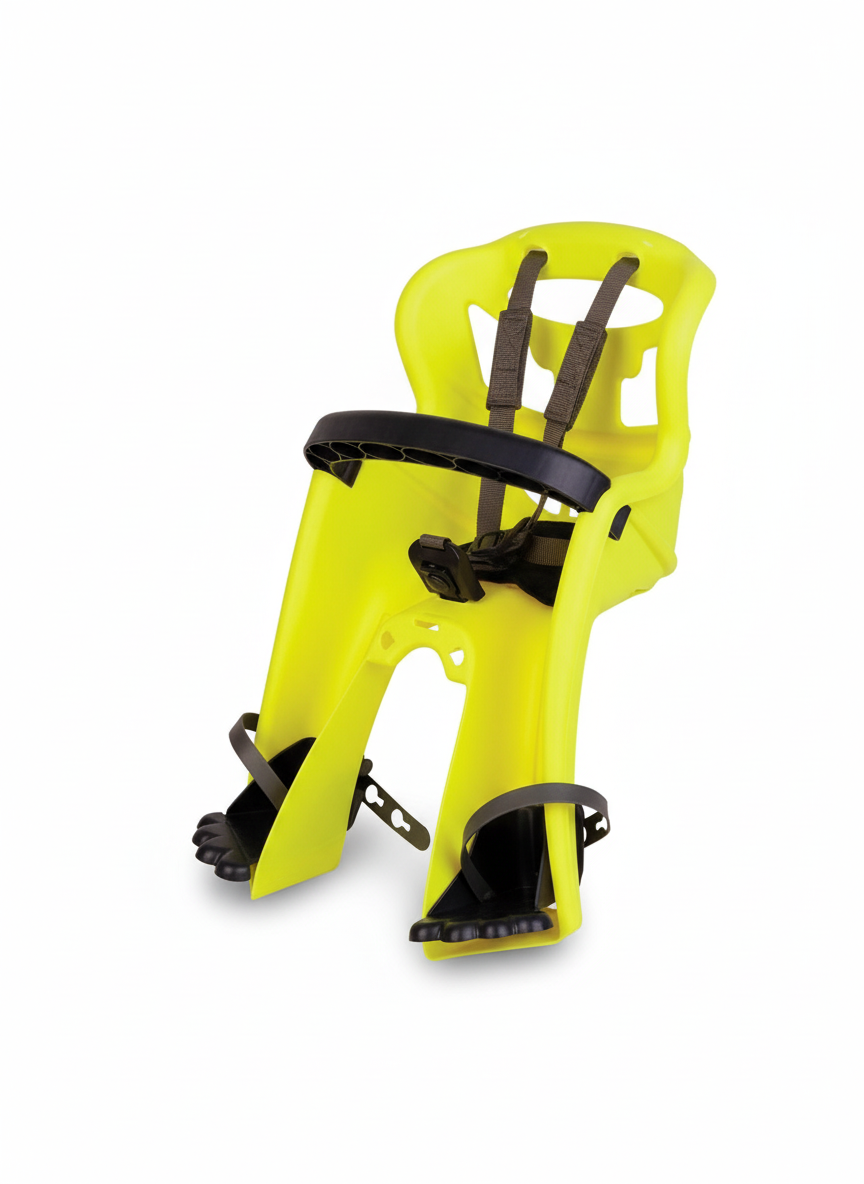 Bellelli Tatoo Plus seggiolino bici anteriore giallo alta visibilità