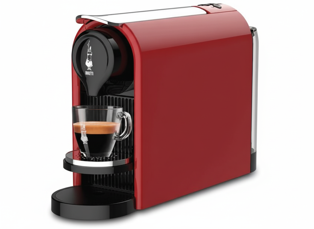 Macchina caffè Bialetti rossa design italiano