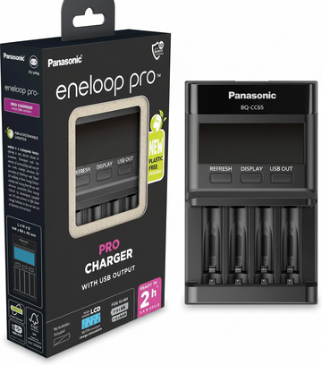 Caricabatterie eneloop Pro professionale per pile AA AAA
