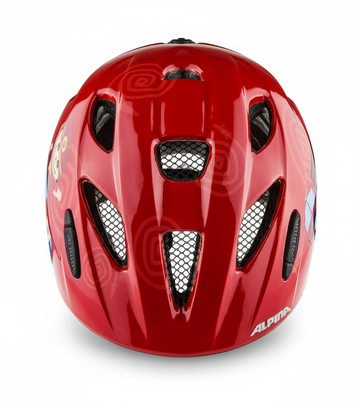 Casco bici bambino ALPINA Firefighter lucido rosso
