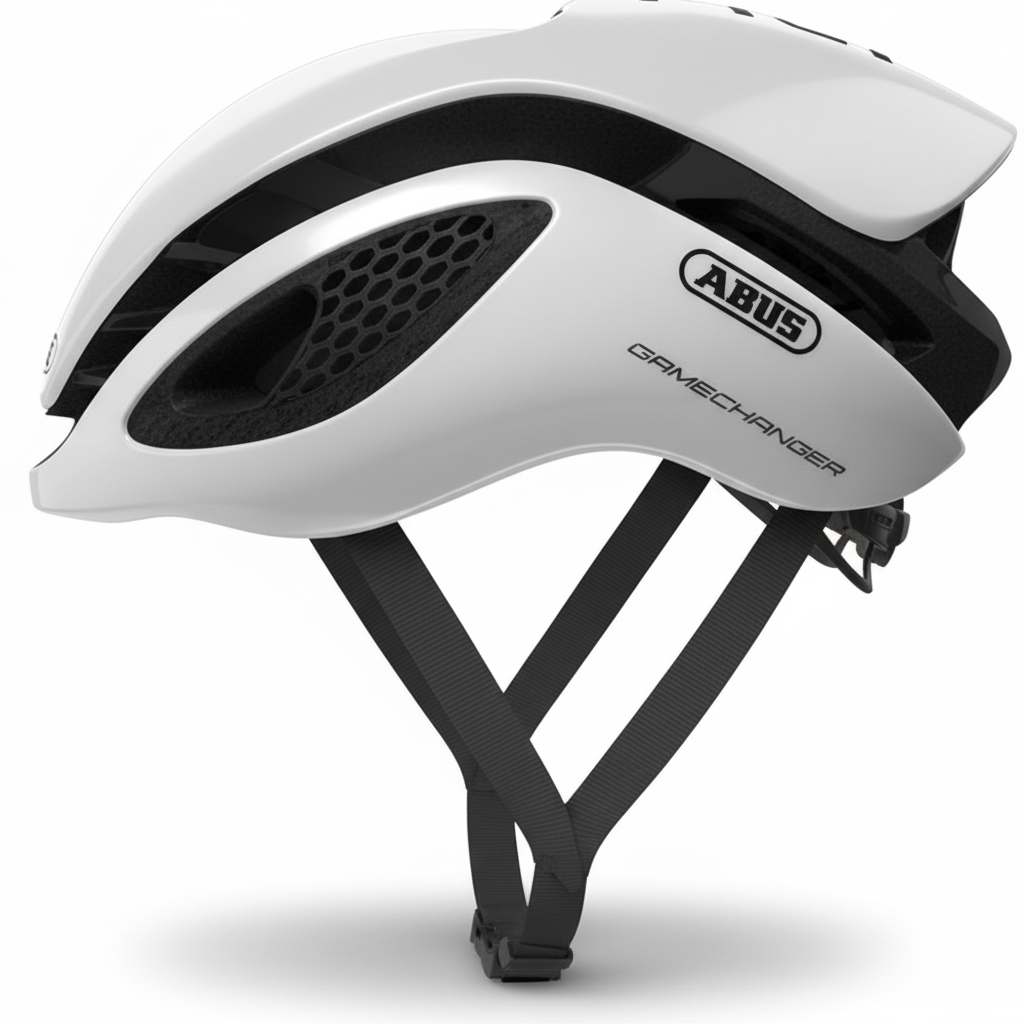Casco bici ABUS GameChanger aerodinamico vista frontale