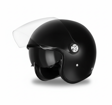 Casco Moto Jet Favoto con Doppia Visiera ECE