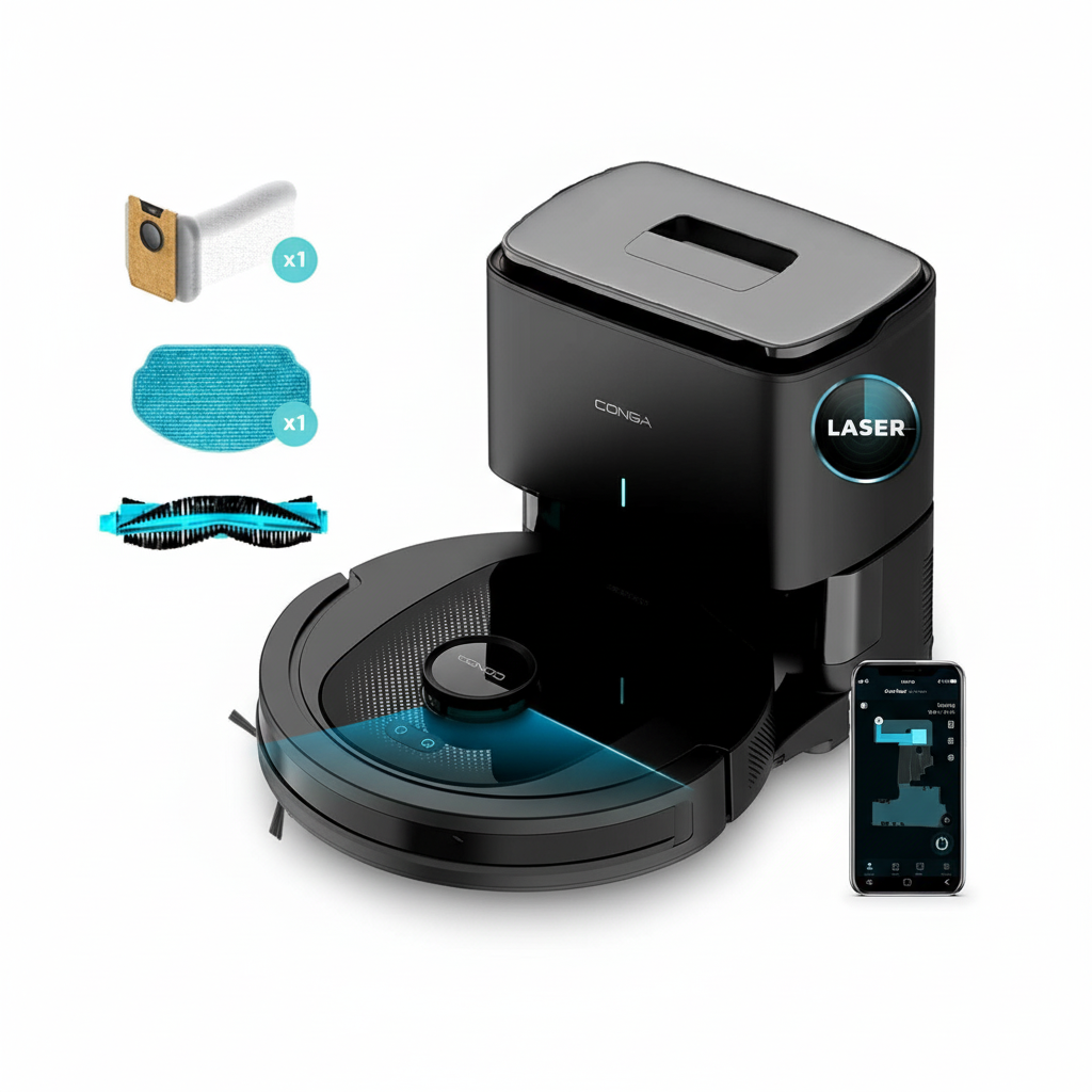 Robot Aspirapolvere Cecotec Smart Home Vista Frontale