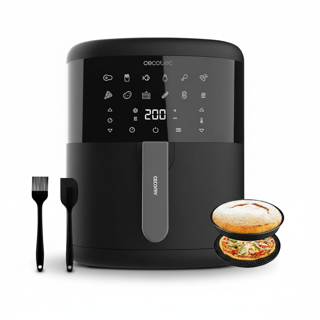 Friggitrice ad aria Cecotec 1700W vista frontale