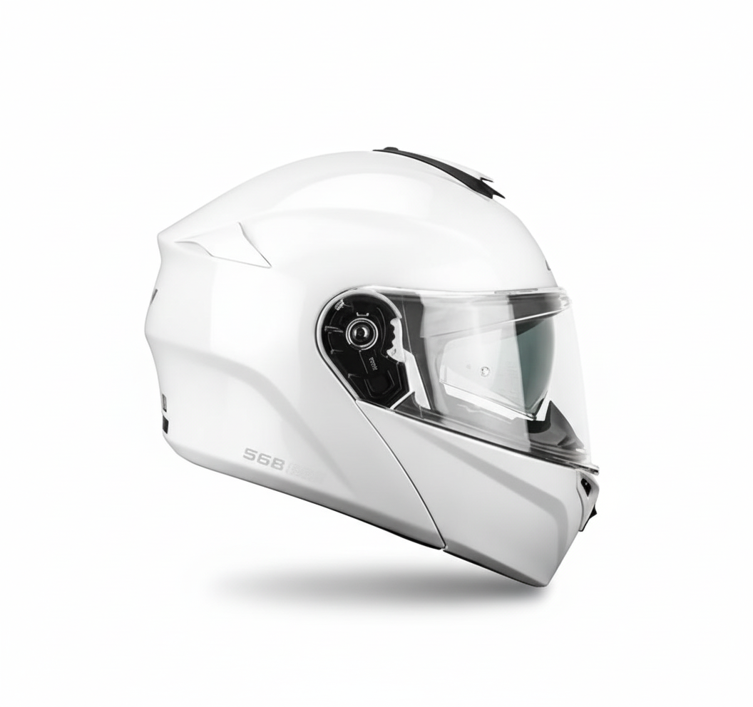 Casco CGM 568A Bianco vista laterale