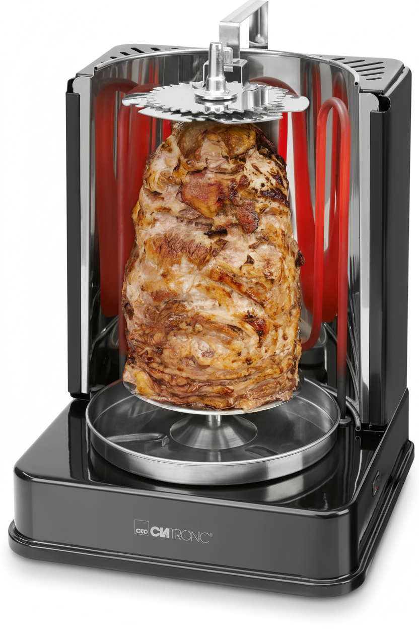 Multigrill professionale Clatronic con sistema rotante