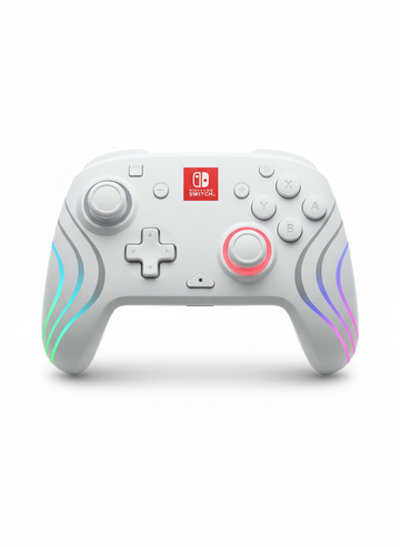 Controller Wireless Nintendo Switch Wave Bianco vista frontale