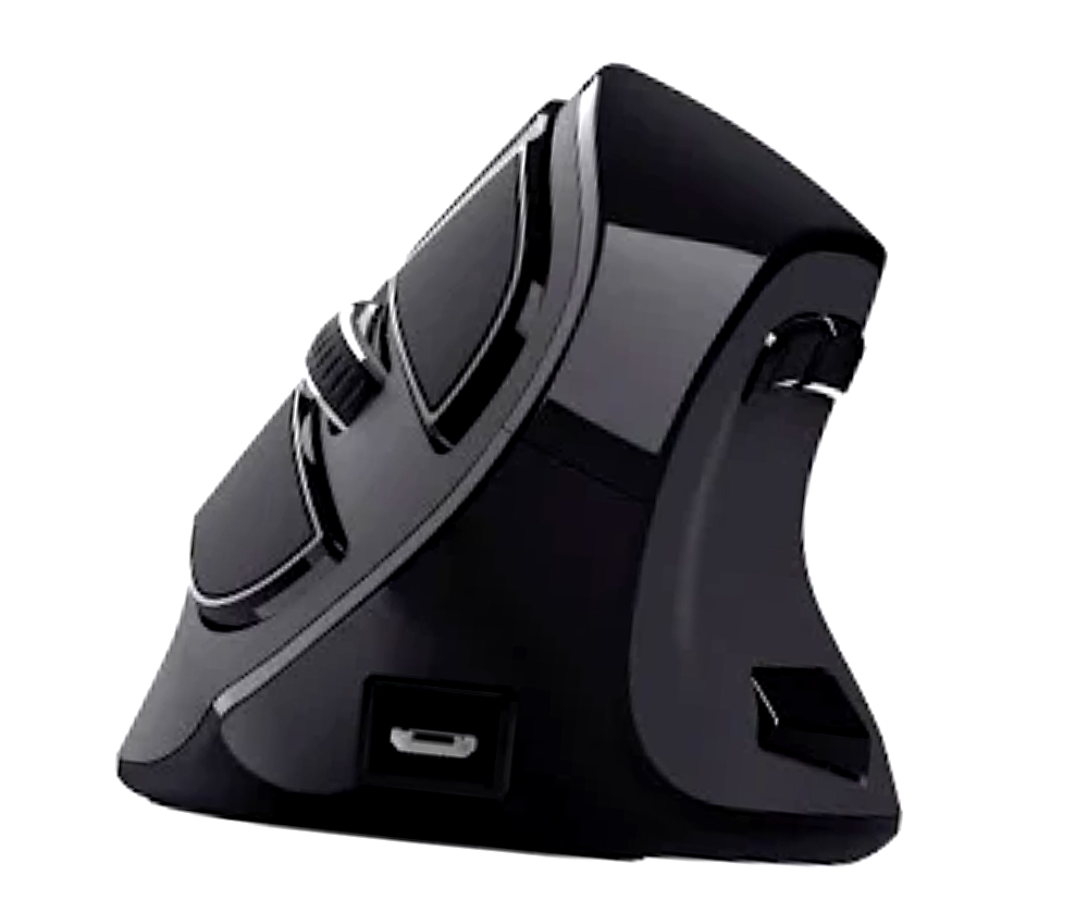 Trust Voxx Mouse Verticale Wireless Ergonomico, 9 Tasti, Bluetooth/2.4GHz - Nero