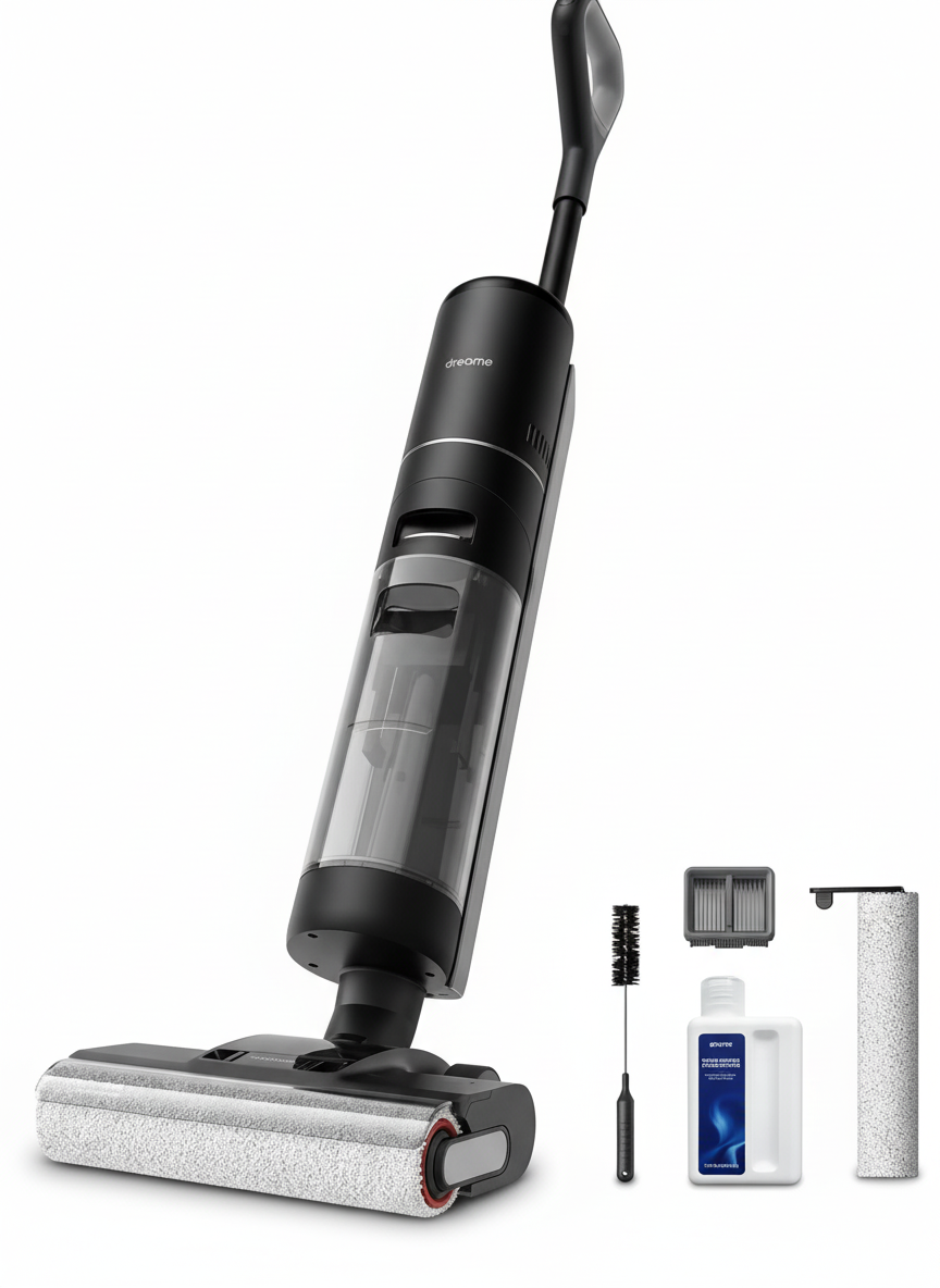 Dreame H12 Pro tecnologia Wet & Dry per aspirazione e lavaggio contemporaneo