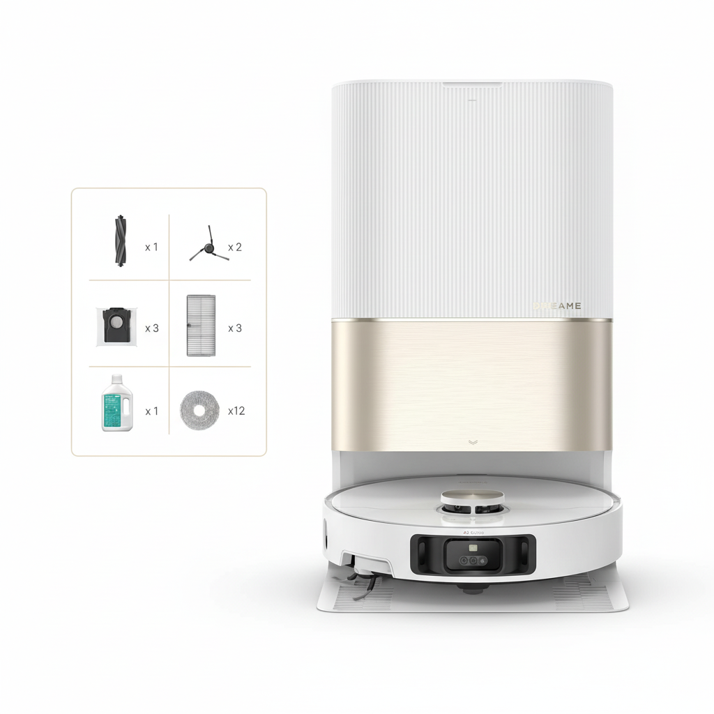 Dreame X40 Ultra Complete Robot Aspirapolvere vista frontale