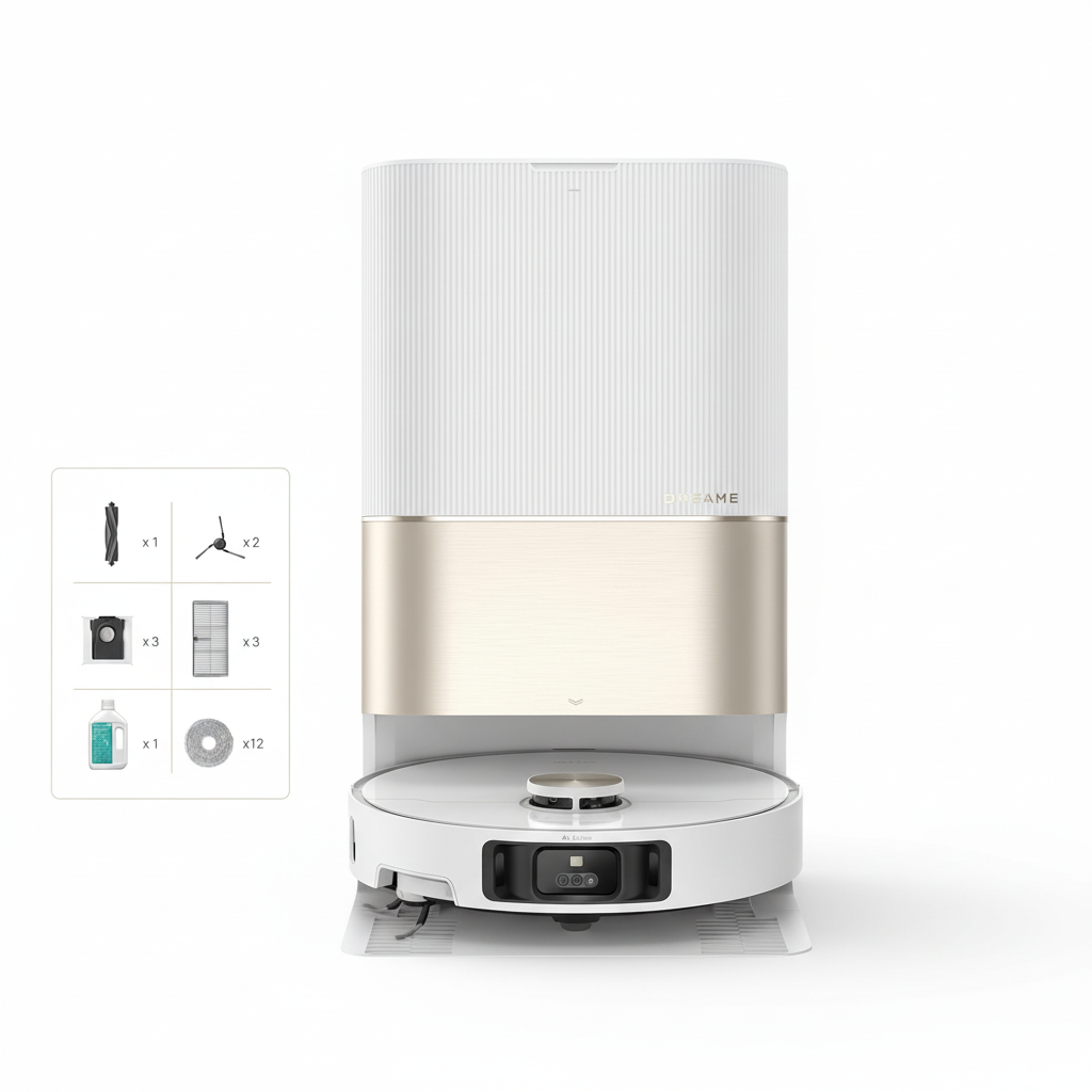 Dreame X40 Ultra Complete Robot Aspirapolvere Automatico vista frontale