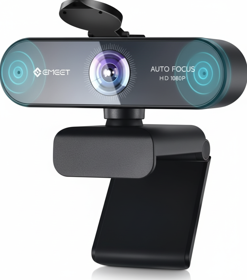 EMEET NOVA Webcam Full HD per videoconferenze professionali