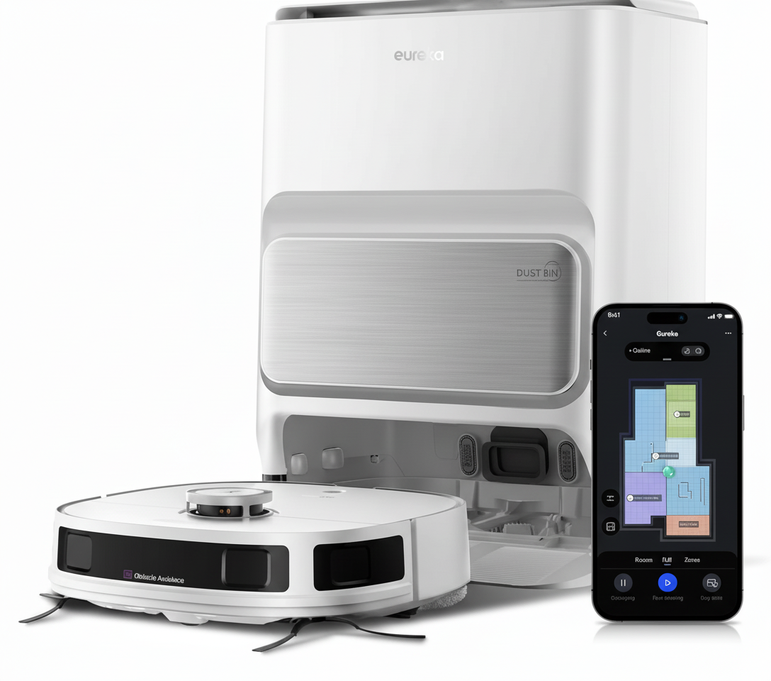 Eureka J12 Ultra Robot Aspirapolvere 5000Pa vista frontale