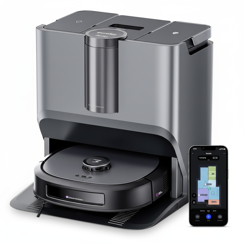 Eureka J20 Robot Aspirapolvere e Lavapavimenti Automatico vista frontale