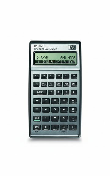 HP 17BII+ Calcolatrice Finanziaria Professionale vista frontale