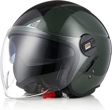 Casco Moto ORIGINE Design Militare Dettaglio Visiera