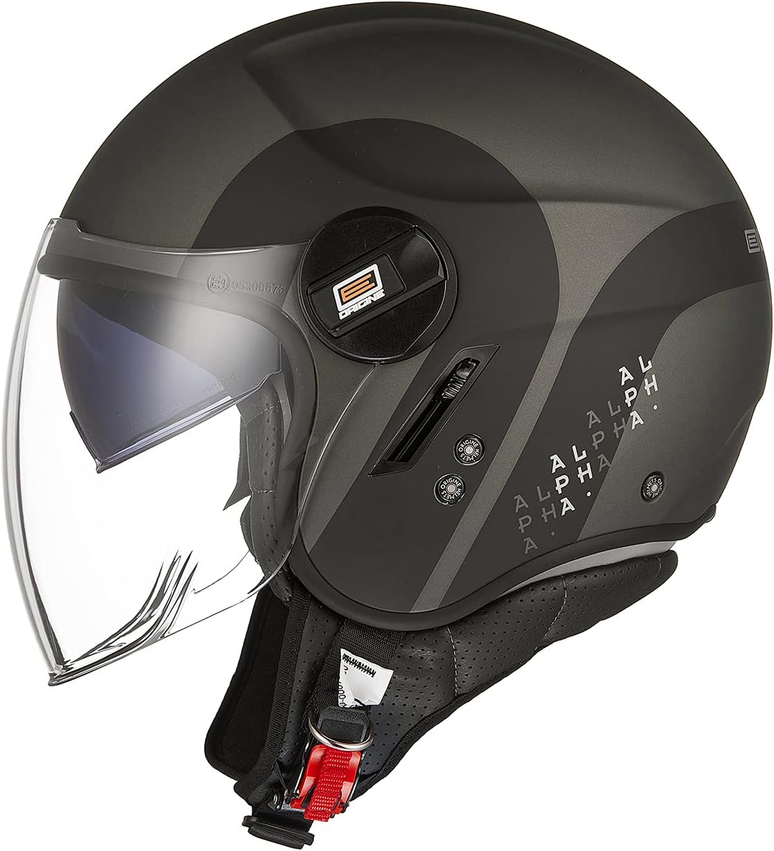 Casco scooter ORIGINE omologato ECE vista laterale
