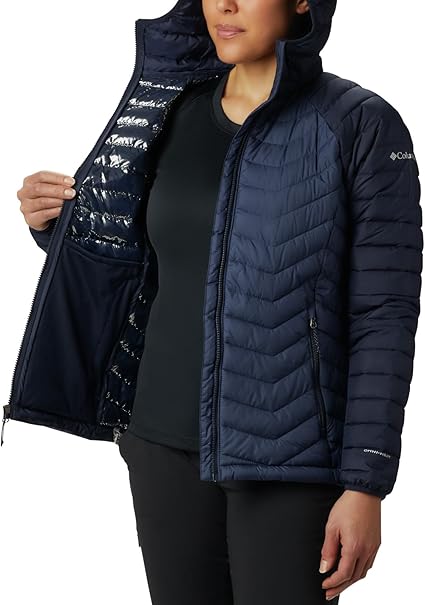 Columbia Powder Lite Piumino Donna Nocturnal vista frontale