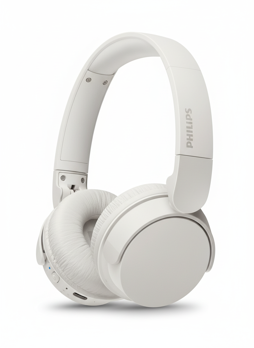 Philips TAH4209WH Cuffie Bluetooth On-Ear Bianche vista frontale