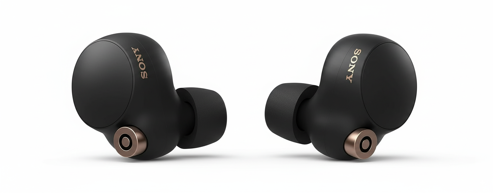 Sony WF-1000XM4 Cuffie True Wireless Noise Cancelling Nero vista frontale