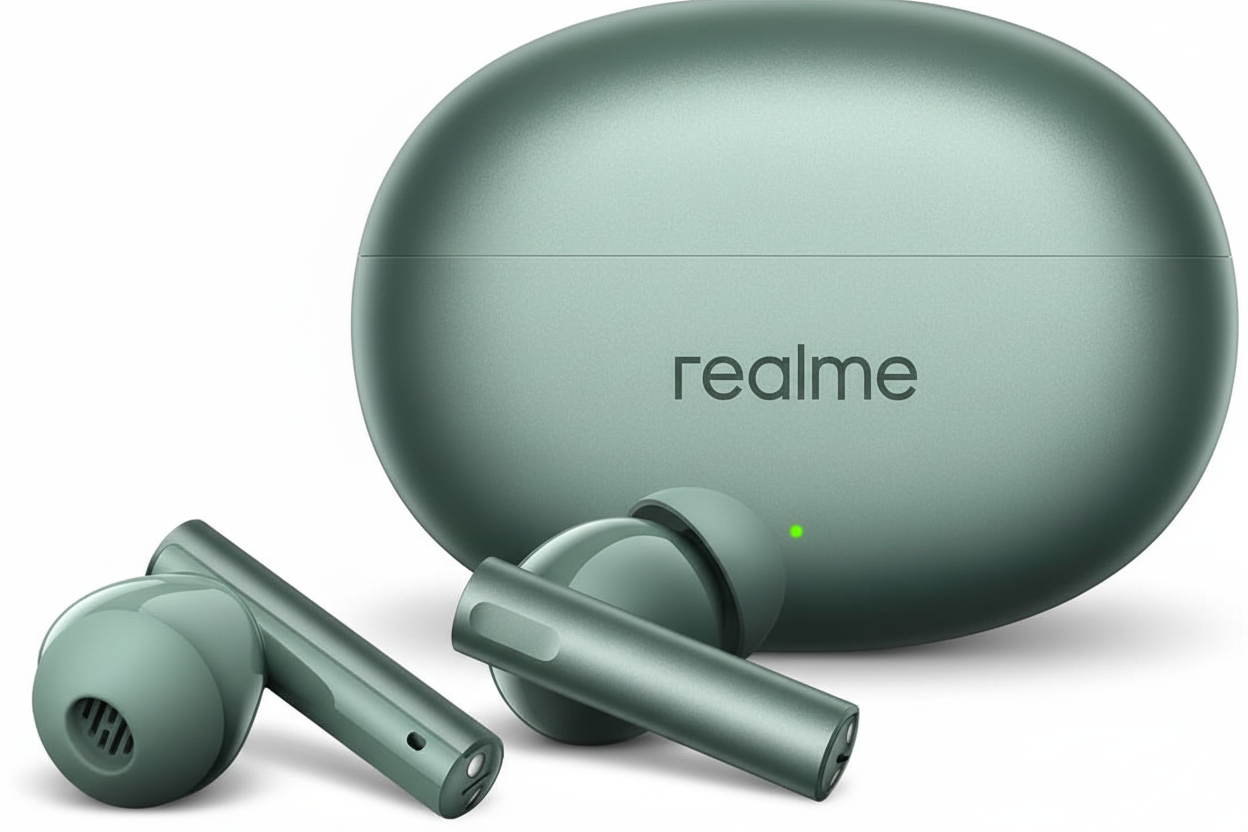 Cuffie Wireless realme Buds Air 6 con cancellazione rumore vista frontale