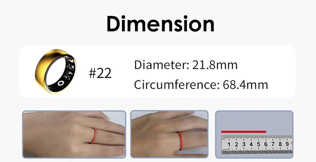 Smart Ring fitness tracker indossato