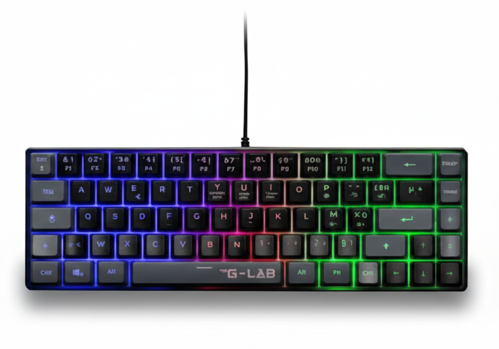 Tastiera Gaming RGB 65% The G-Lab vista dettaglio