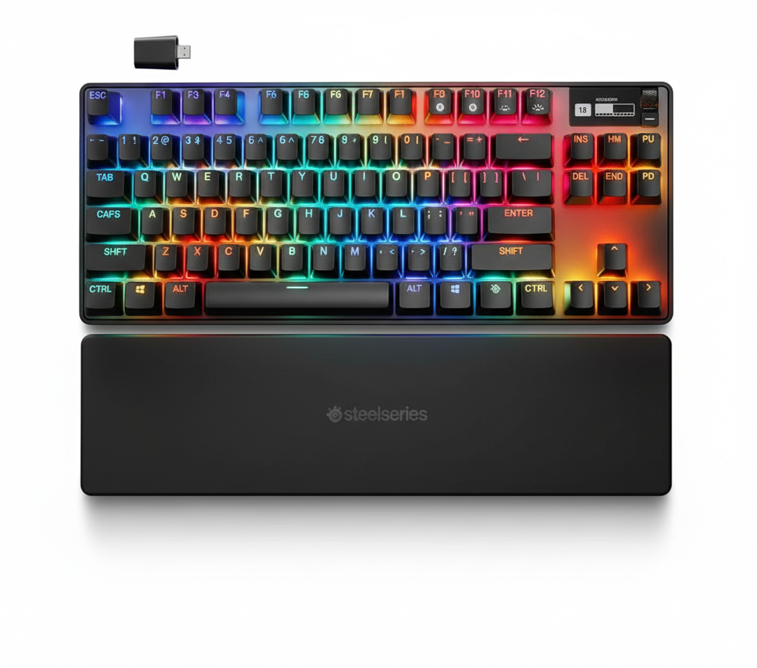 Tastiera gaming SteelSeries design TKL compatto
