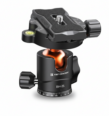 Testa a sfera professionale K&F Concept per treppiede fotografico