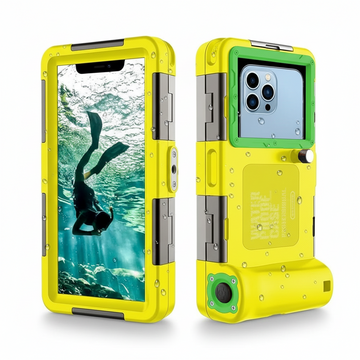 Custodia impermeabile universale smartphone IPX8 15m vista frontale